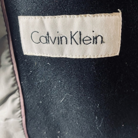 Calvin Klein Black Pea Coat - Picture 7 of 8